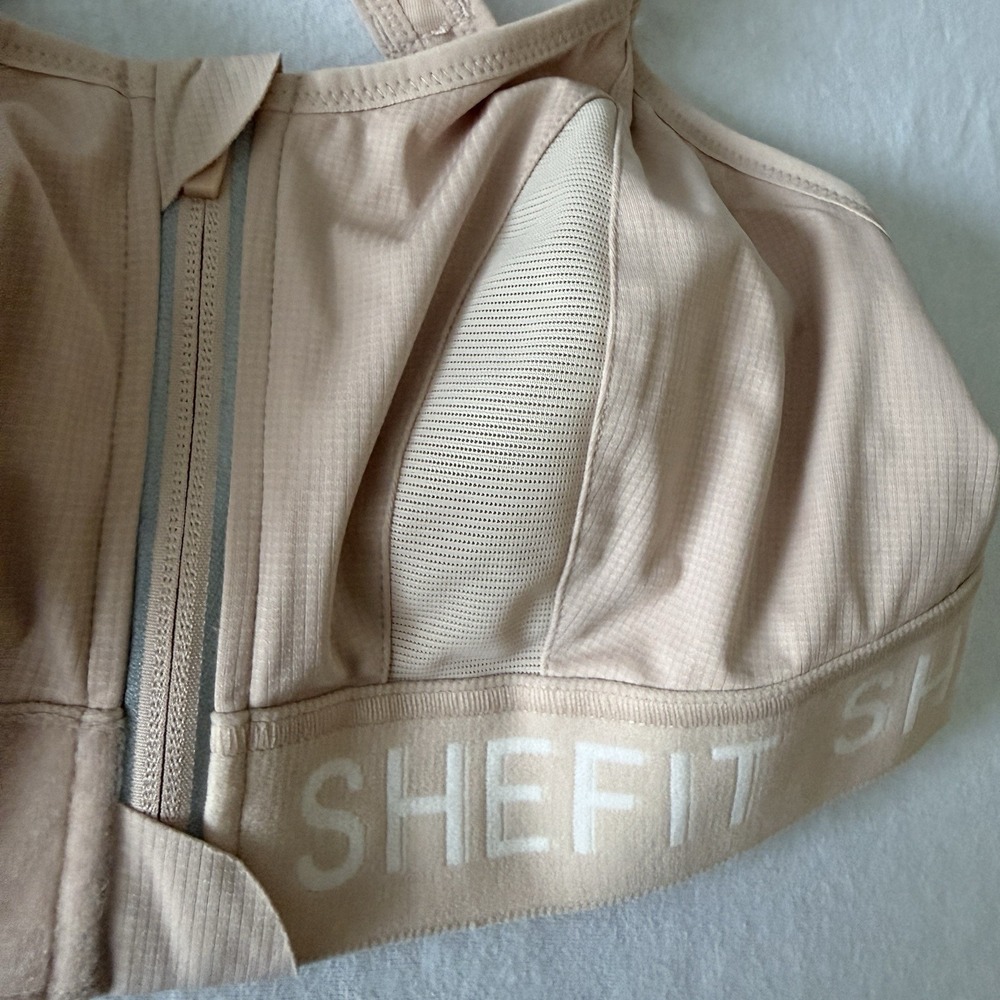 SHEFIT ULTIMATE Sandstorm Luxe Sports Bra Support Workout Fitness Activewear L - Picture 5 of 11